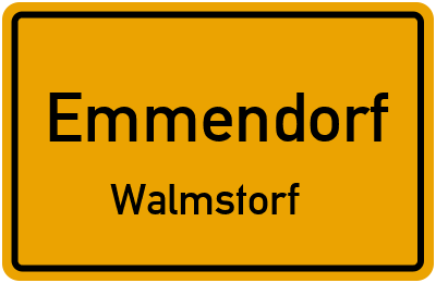 Ortsschild Emmendorf Walmstorf