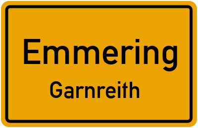 Straßenverzeichnis Emmering Garnreith