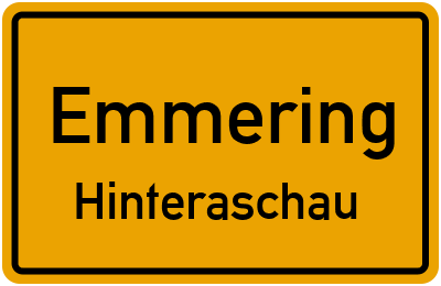Straßenverzeichnis Emmering Hinteraschau