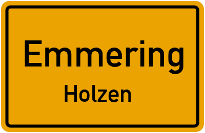 Straßenverzeichnis Emmering Holzen