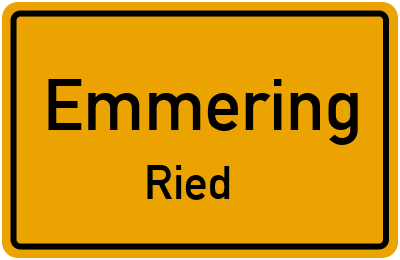 Straßenverzeichnis Emmering Ried