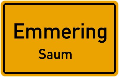 Straßenverzeichnis Emmering Saum