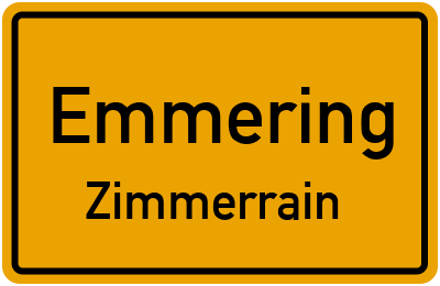 Straßenverzeichnis Emmering Zimmerrain