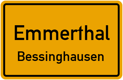 Ortsschild Emmerthal Bessinghausen
