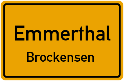 Ortsschild Emmerthal Brockensen