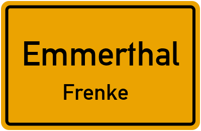 Ortsschild Emmerthal Frenke