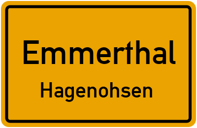 Ortsschild Emmerthal Hagenohsen