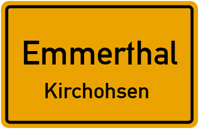 Ortsschild Emmerthal Kirchohsen