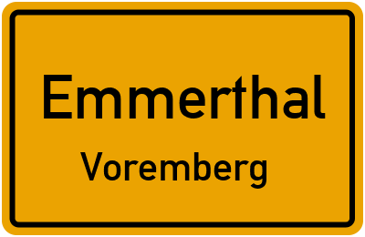 Ortsschild Emmerthal Voremberg