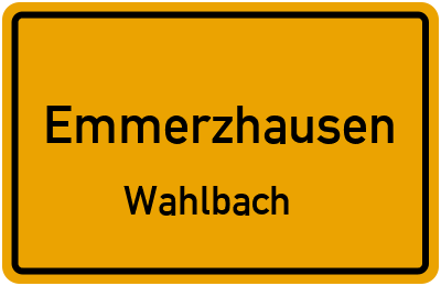 Straßenverzeichnis Emmerzhausen Wahlbach