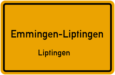 Straßenverzeichnis Emmingen-Liptingen Liptingen