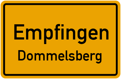 Straßenverzeichnis Empfingen Dommelsberg