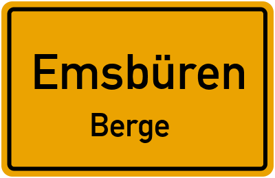 Straßenverzeichnis Emsbüren Berge