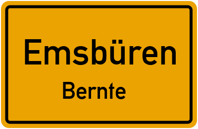 Straßenverzeichnis Emsbüren Bernte