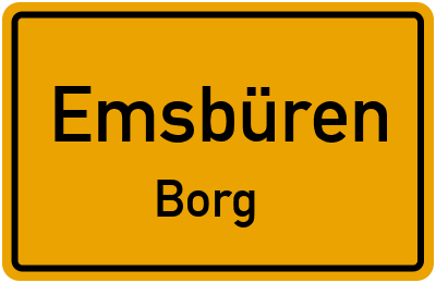 Straßenverzeichnis Emsbüren Borg