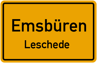 Straßenverzeichnis Emsbüren Leschede