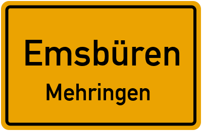 Straßenverzeichnis Emsbüren Mehringen