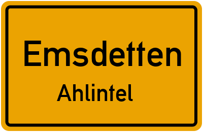 Straßenverzeichnis Emsdetten Ahlintel