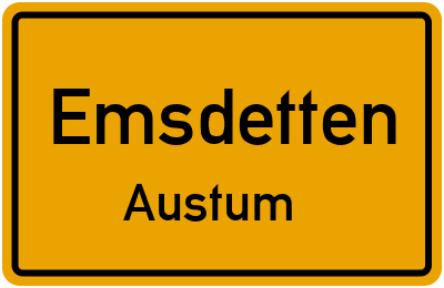 Straßenverzeichnis Emsdetten Austum