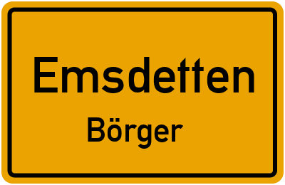 Straßenverzeichnis Emsdetten Börger