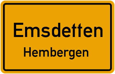 Straßenverzeichnis Emsdetten Hembergen