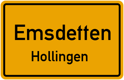 Straßenverzeichnis Emsdetten Hollingen
