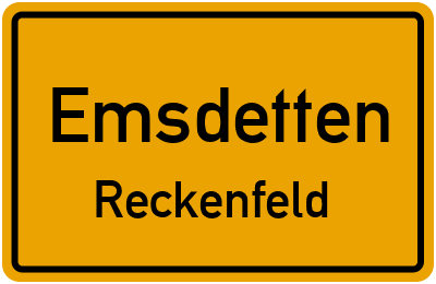 Straßenverzeichnis Emsdetten Reckenfeld