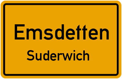 Straßenverzeichnis Emsdetten Suderwich
