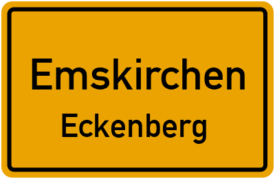 Ortsschild Emskirchen Eckenberg
