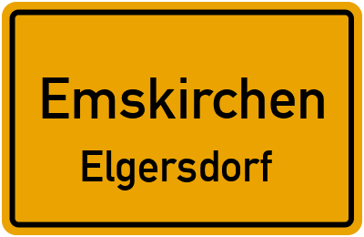 Ortsschild Emskirchen Elgersdorf
