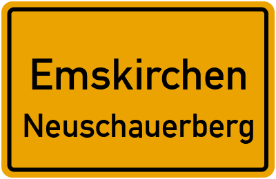 Ortsschild Emskirchen Neuschauerberg