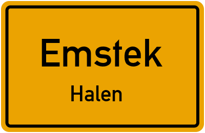 Straßenverzeichnis Emstek Halen
