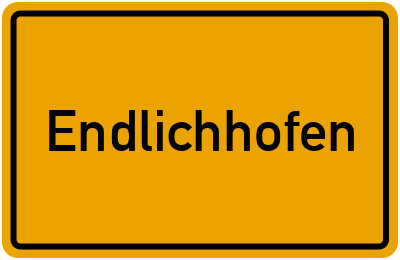 Ortsschild von Endlichhofen in Rheinland-Pfalz