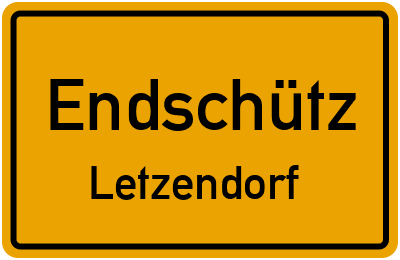Straßenverzeichnis Endschütz Letzendorf