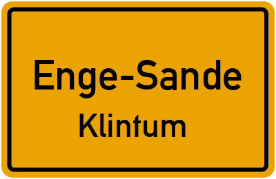 Straßenverzeichnis Enge-Sande Klintum