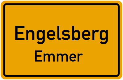 Ortsschild Engelsberg Emmer