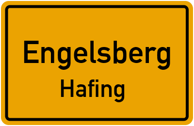 Ortsschild Engelsberg Hafing