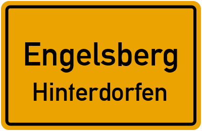 Ortsschild Engelsberg Hinterdorfen