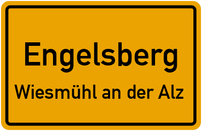 Straßenverzeichnis Engelsberg Wiesmühl an der Alz