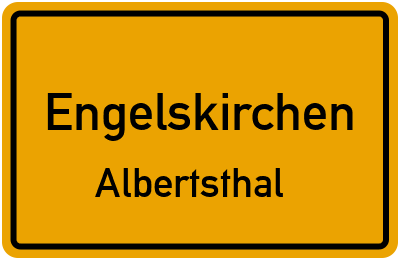 Straßenverzeichnis Engelskirchen Albertsthal