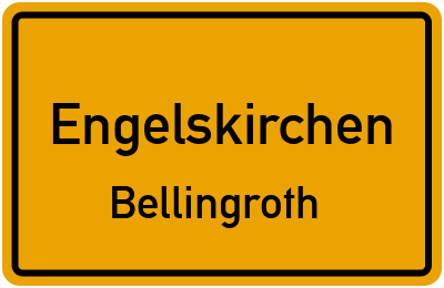 Ortsschild Engelskirchen Bellingroth