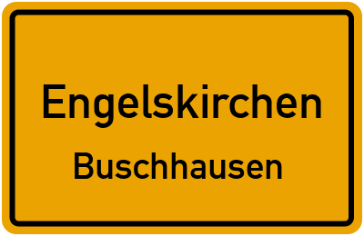 Straßenverzeichnis Engelskirchen Buschhausen