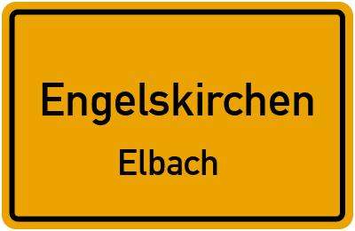 Straßenverzeichnis Engelskirchen Elbach