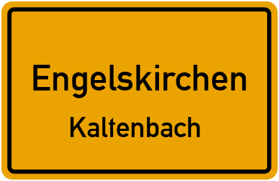 Ortsschild Engelskirchen Kaltenbach
