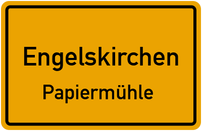 Straßenverzeichnis Engelskirchen Papiermühle