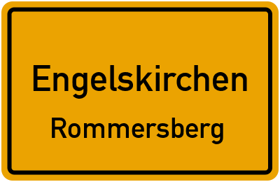 Straßenverzeichnis Engelskirchen Rommersberg