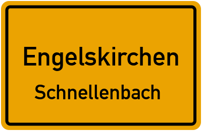 Ortsschild Engelskirchen Schnellenbach