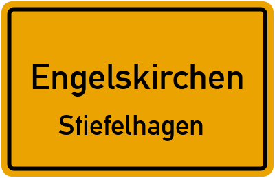 Ortsschild Engelskirchen Stiefelhagen