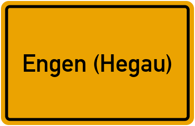 Ortsschild von Stadt Engen (Hegau) in Baden-Württemberg