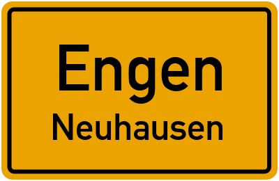 Ortsschild Engen Neuhausen